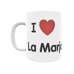 Taza - I ❤ La Marjal Regalo original y funcional. Taza personalizada de tu localidad.