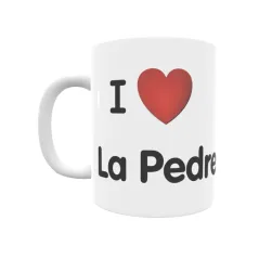 Taza - I ❤ La Pedrera Regalo original y funcional. Taza personalizada de tu localidad.