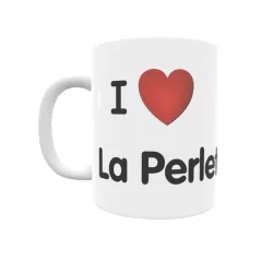 Taza - I ❤ La Perleta Regalo original y funcional. Taza personalizada de tu localidad.