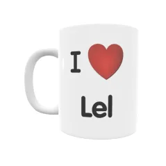 Taza - I ❤ Lel Regalo original y funcional. Taza personalizada de tu localidad.