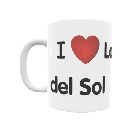 Taza - I ❤ Los Arenales del Sol Regalo original y funcional. Taza personalizada de tu localidad.