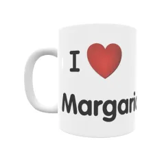 Taza - I ❤ Margarida Regalo original y funcional. Taza personalizada de tu localidad.