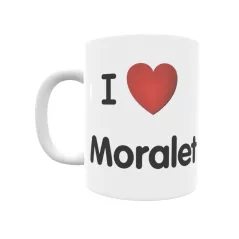 Taza - I ❤ Moralet Regalo original y funcional. Taza personalizada de tu localidad.