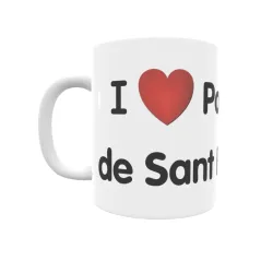 Taza - I ❤ Poble Nou de Sant Rafel Regalo original y funcional. Taza personalizada de tu localidad.