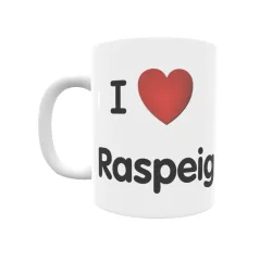 Taza - I ❤ Raspeig Regalo original y funcional. Taza personalizada de tu localidad.