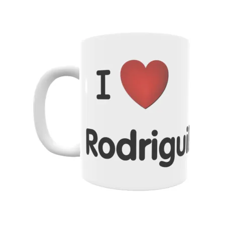 Taza - I ❤ Rodriguillo Regalo original y funcional. Taza personalizada de tu localidad.