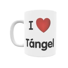 Taza - I ❤ Tángel Regalo original y funcional. Taza personalizada de tu localidad.