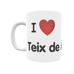 Taza - I ❤ Teix de Arriba Regalo original y funcional. Taza personalizada de tu localidad.