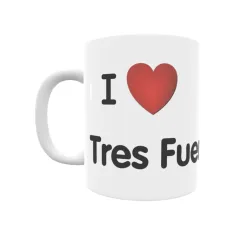 Taza - I ❤ Tres Fuentes Regalo original y funcional. Taza personalizada de tu localidad.