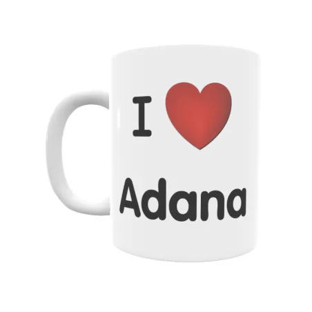 Taza - I ❤ Adana Regalo original y funcional. Taza personalizada de tu localidad.