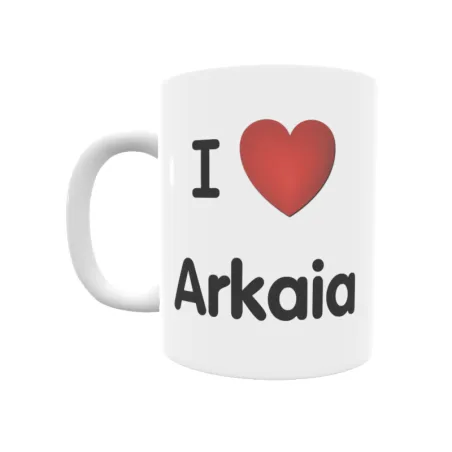 Taza - I ❤ Arkaia Regalo original y funcional. Taza personalizada de tu localidad.