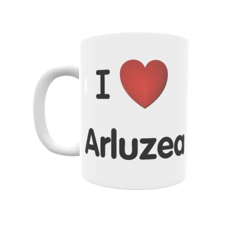 Taza - I ❤ Arluzea Regalo original y funcional. Taza personalizada de tu localidad.