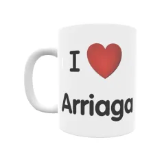 Taza - I ❤ Arriaga Regalo original y funcional. Taza personalizada de tu localidad.