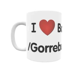 Taza - I ❤ Barriobusto/Gorrebusto Regalo original y funcional. Taza personalizada de tu localidad.