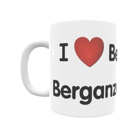 Taza - I ❤ Bergantzu-Berganzo Regalo original y funcional. Taza personalizada de tu localidad.