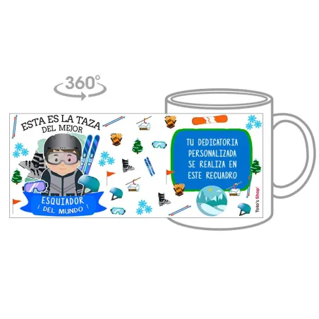 Taza Esquiadora