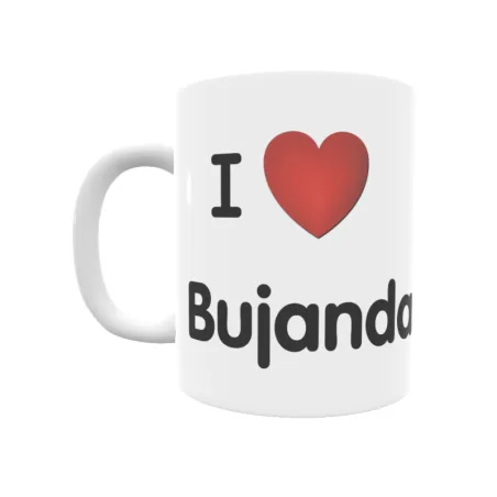 Taza - I ❤ Bujanda Regalo original y funcional. Taza personalizada de tu localidad.