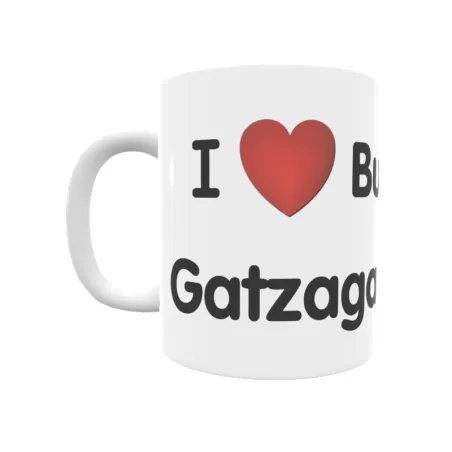 Taza - I ❤ Buradon Gatzaga Regalo original y funcional. Taza personalizada de tu localidad.