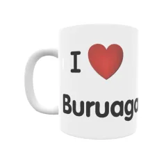 Taza - I ❤ Buruaga Regalo original y funcional. Taza personalizada de tu localidad.