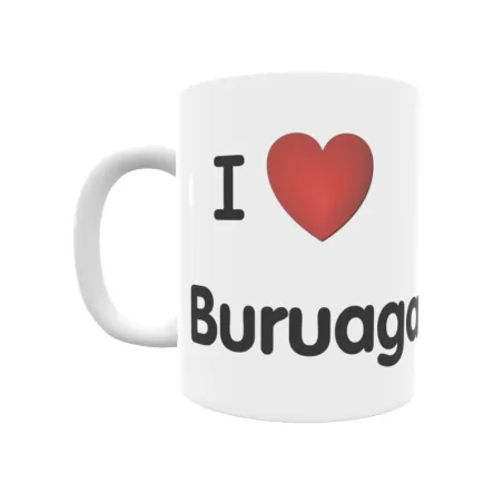 Taza - I ❤ Buruaga Regalo original y funcional. Taza personalizada de tu localidad.