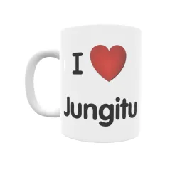 Taza - I ❤ Jungitu Regalo original y funcional. Taza personalizada de tu localidad.