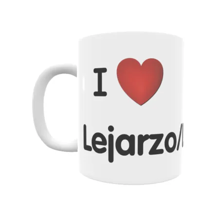 Taza - I ❤ Lejarzo/Lexartzu Regalo original y funcional. Taza personalizada de tu localidad.