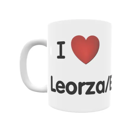 Taza - I ❤ Leorza/Elortza Regalo original y funcional. Taza personalizada de tu localidad.