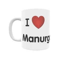 Taza - I ❤ Manurga Regalo original y funcional. Taza personalizada de tu localidad.