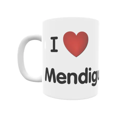 Taza - I ❤ Mendiguren Regalo original y funcional. Taza personalizada de tu localidad.