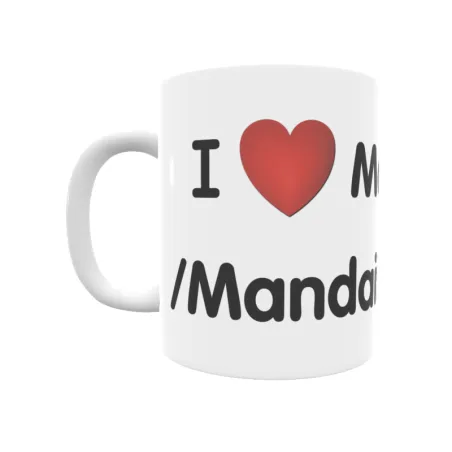 Taza - I ❤ Montevite/Mandaita Regalo original y funcional. Taza personalizada de tu localidad.