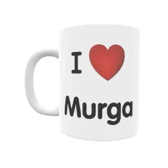 Taza - I ❤ Murga Regalo original y funcional. Taza personalizada de tu localidad.