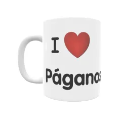 Taza - I ❤ Páganos Regalo original y funcional. Taza personalizada de tu localidad.