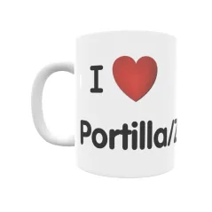 Taza - I ❤ Portilla/Zabalate Regalo original y funcional. Taza personalizada de tu localidad.