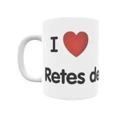 Taza - I ❤ Retes de Llanteno Regalo original y funcional. Taza personalizada de tu localidad.