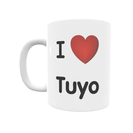 Taza - I ❤ Tuyo Regalo original y funcional. Taza personalizada de tu localidad.