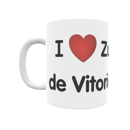 Taza - I ❤ Zuazo de Vitoria/Zuhatzu Regalo original y funcional. Taza personalizada de tu localidad.