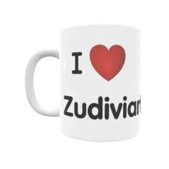 Taza - I ❤ Zudiviarte Regalo original y funcional. Taza personalizada de tu localidad.