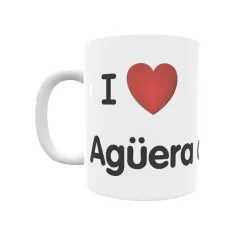 Taza - I ❤ Agüera del Coto Regalo original y funcional. Taza personalizada de tu localidad.