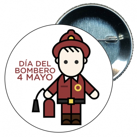 Chapa 58 profesiones dia internacional del bombero