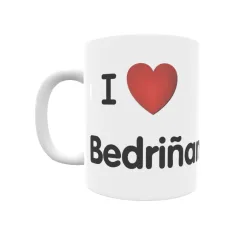 Taza - I ❤ Bedriñana Regalo original y funcional. Taza personalizada de tu localidad.