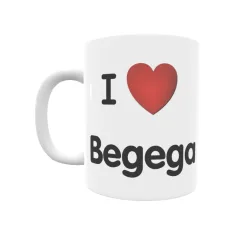 Taza - I ❤ Begega Regalo original y funcional. Taza personalizada de tu localidad.