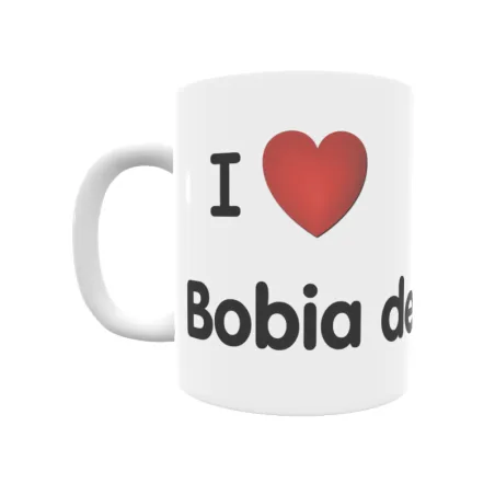 Taza - I ❤ Bobia de Arriba Regalo original y funcional. Taza personalizada de tu localidad.