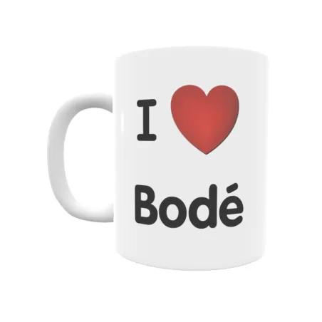 Taza - I ❤ Bodé Regalo original y funcional. Taza personalizada de tu localidad.