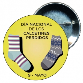 Chapa 58 mm - Día de los calcetines perdidos