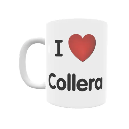 Taza - I ❤ Collera Regalo original y funcional. Taza personalizada de tu localidad.