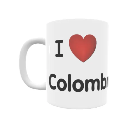 Taza - I ❤ Colombres Regalo original y funcional. Taza personalizada de tu localidad.