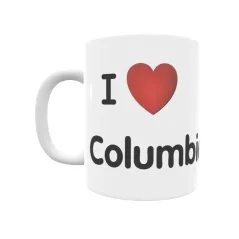 Taza - I ❤ Columbiello Regalo original y funcional. Taza personalizada de tu localidad.