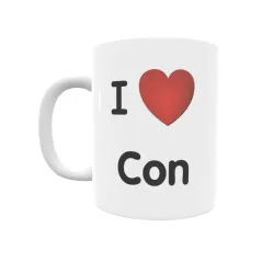 Taza - I ❤ Con Regalo original y funcional. Taza personalizada de tu localidad.