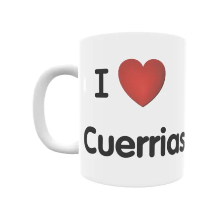 Taza - I ❤ Cuerrias Regalo original y funcional. Taza personalizada de tu localidad.