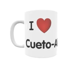 Taza - I ❤ Cueto-Aleos Regalo original y funcional. Taza personalizada de tu localidad.